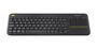 Logitech K400 Plus Teclado Táctil Inalámbrico QWERTY US International Negro