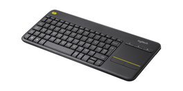 Logitech K400 Plus Teclado Táctil Inalámbrico QWERTY US International Negro