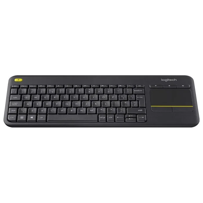 Logitech K400 Plus Teclado Inalámbrico con Panel Táctil QWERTY Polaco USB Negro