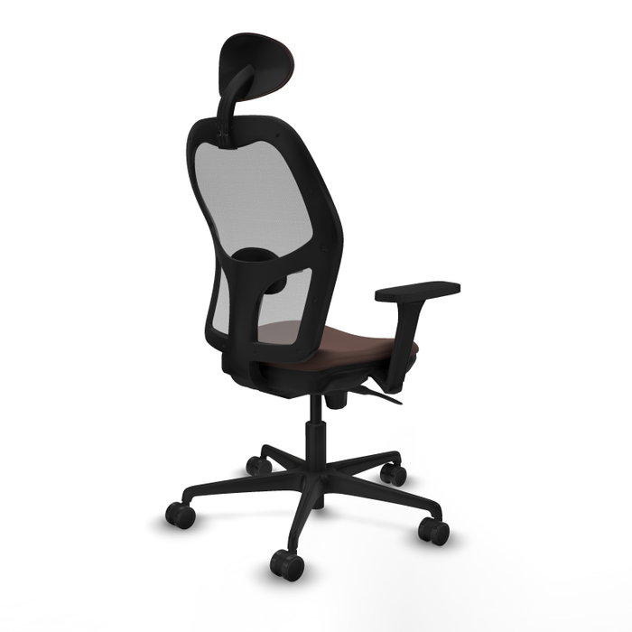 PIQUERAS Y CRESPO Silla de oficina Jorquera con mecanismo Sincro, Marrón oscuro y Gris PIQUERAS Y CRESPO Silla de oficina Jorquera con mecanismo Sincro, Marrón oscuro y Gris