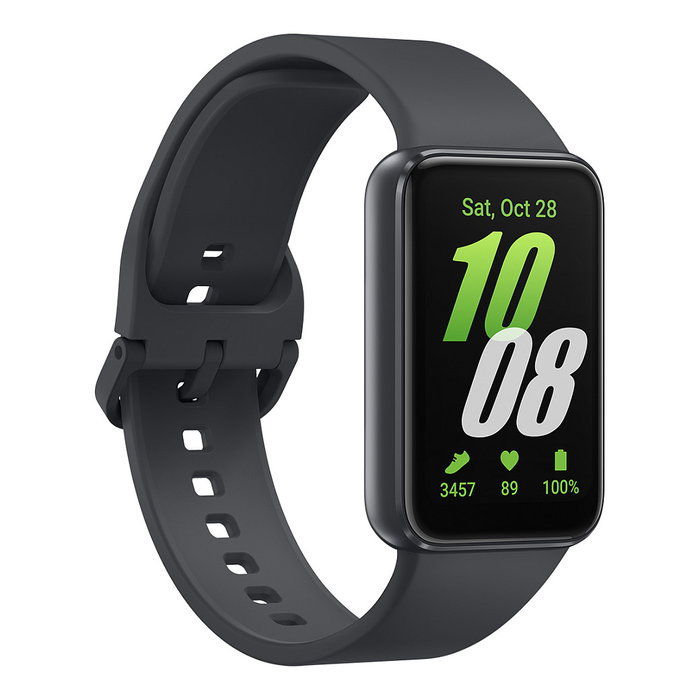 Samsung Galaxy Fit3 - Reloj Inteligente, Pantalla AMOLED Táctil 1.6" (4.06 cm), 256 MB, Resistente Agua IP68 5 ATM, Monitor Frecuencia Cardíaca, Color Negro