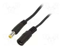 ESPE Cable de alimentación plano DC 5,5/2,1 de 2m
