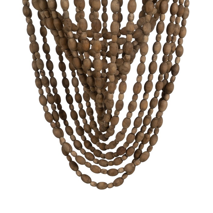 Lámpara Techo Cuentas Natural 47 X 47 X 88 cm