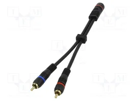 GOOBAY Cable RCA - RCA de 0,2m con conectores dorados