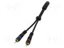 GOOBAY Cable RCA - RCA de 0,2m con conectores dorados
