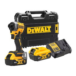 DEWALT Atornillador de Impacto Compacto XR 18V 5Ah DCF850P2T-Qw Sin Escobillas Potente 205Nm