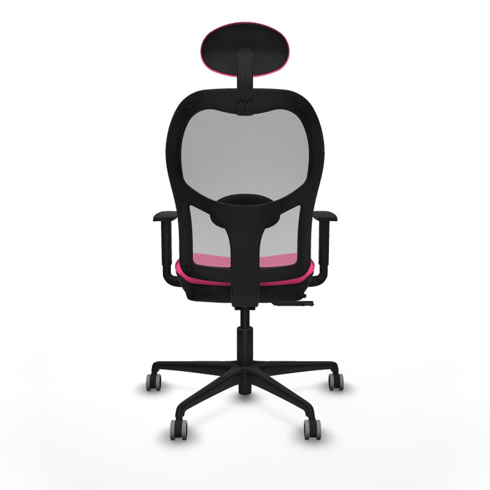 PIQUERAS Y CRESPO Silla de oficina Jorquera Rosa y Gris con Mecanismo Sincro/Traslack PIQUERAS Y CRESPO Silla de oficina Jorquera Rosa y Gris con Mecanismo Sincro/Traslack