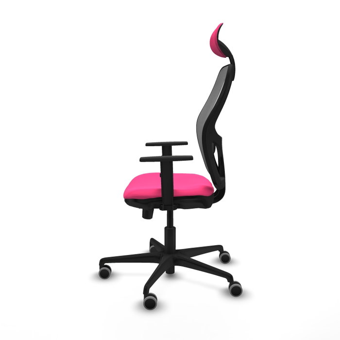 PIQUERAS Y CRESPO Silla de oficina Jorquera Rosa y Gris con Mecanismo Sincro/Traslack PIQUERAS Y CRESPO Silla de oficina Jorquera Rosa y Gris con Mecanismo Sincro/Traslack