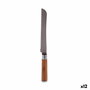 Cuchillo de Sierra Kinvara Bambú Acero Inoxidable 2,8 x 2,5 x 32 cm 32 x 2,5 x 3 cm (12 Unidades)