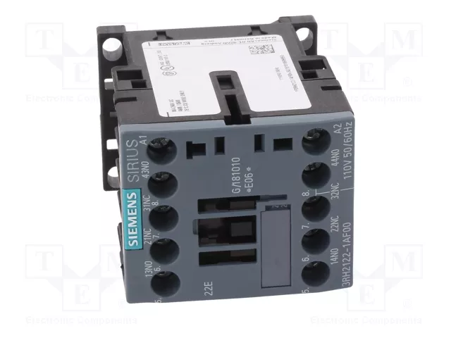 SIEMENS 3RH2122-1AF00 Contactor 4-polar 110VAC 10A S00