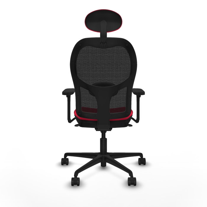 PIQUERAS Y CRESPO Silla de oficina Jorquera con mecanismo Sincro, Rojo y Negro PIQUERAS Y CRESPO Silla de oficina Jorquera con mecanismo Sincro, Rojo y Negro