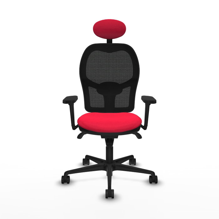 PIQUERAS Y CRESPO Silla de oficina Jorquera con mecanismo Sincro, Rojo y Negro PIQUERAS Y CRESPO Silla de oficina Jorquera con mecanismo Sincro, Rojo y Negro