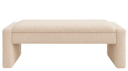 DKD Home Decor Descalcadora de Chenilla y Madera con Tapa Beige