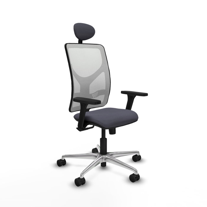 PIQUERAS Y CRESPO Silla de oficina Motilla Gris oscuro y Blanco PIQUERAS Y CRESPO Silla de oficina Motilla Gris oscuro y Blanco