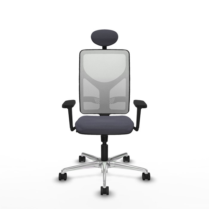 PIQUERAS Y CRESPO Silla de oficina Motilla Gris oscuro y Blanco PIQUERAS Y CRESPO Silla de oficina Motilla Gris oscuro y Blanco