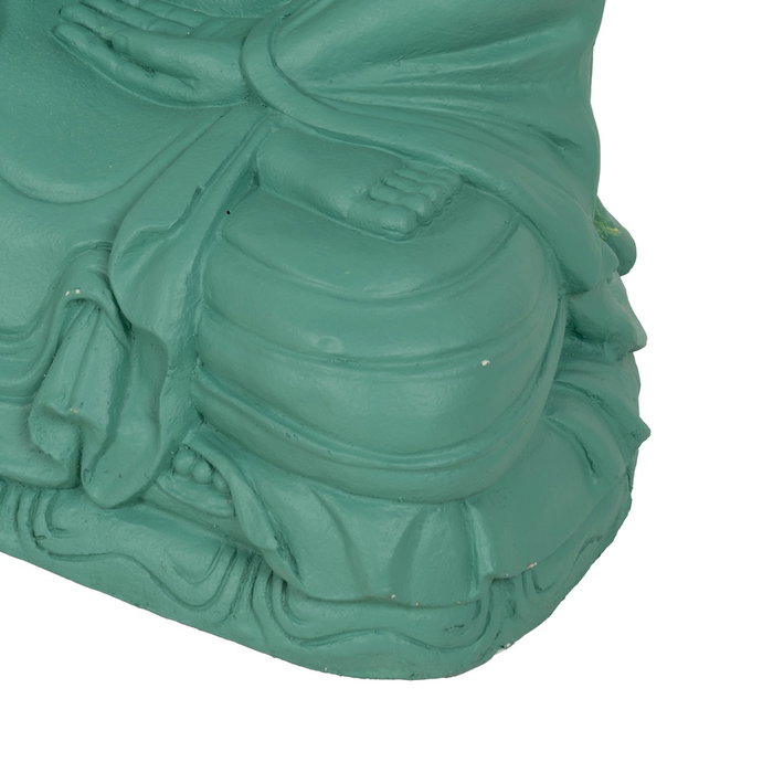 Escultura Buda Turquesa Resina 56 X 42 X 88 cm Escultura Buda Turquesa Resina 56 X 42 X 88 cm