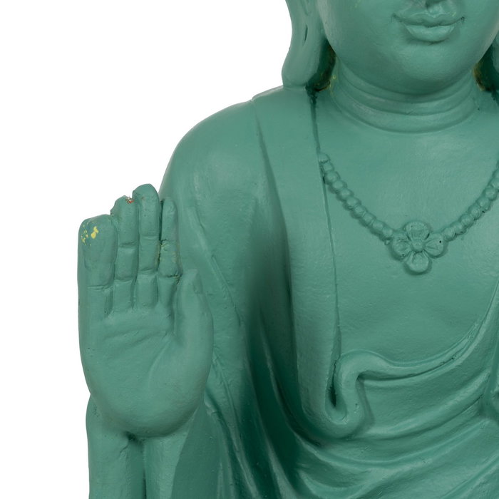 Escultura Buda Turquesa Resina 56 X 42 X 88 cm Escultura Buda Turquesa Resina 56 X 42 X 88 cm