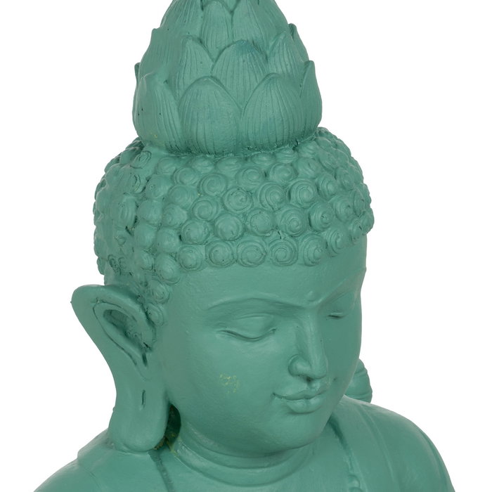 Escultura Buda Turquesa Resina 56 X 42 X 88 cm Escultura Buda Turquesa Resina 56 X 42 X 88 cm