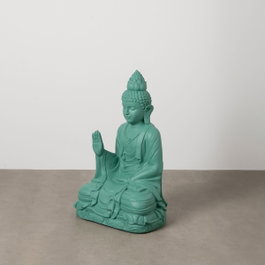 Ixia Escultura Buda Turquesa en Resina de 56 x 42 x 88 cm