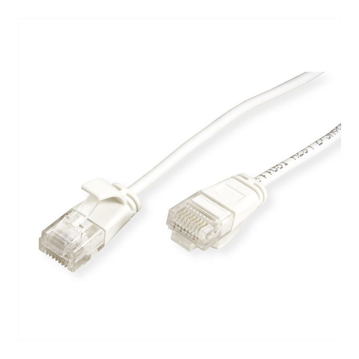 ROLINE GREEN Patchkabel Cat.6A U/UTP 1 m Blanco