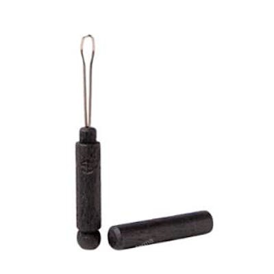 ESCURETTE Limpiador De Oidos Zero Waste Ebano Acero Inoxidable Mango Madera Carpe Capuchon