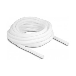 DeLOCK Funda Trenzada de Cierre Automático 10 m x 9 mm Blanca, Poliéster, -40 a 125 °C, 1 Pieza