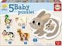 Educa 17574 Puzzles Progresivos Animalitos de la Granja para Bebés +12 Meses