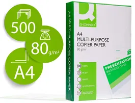 Q-Connect Papel Fotocopiadora Economy Din A4 80 Gramos Paquete de 500 Hojas