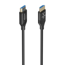 AISENS A148-0932 Cable HDMI 2.0 de Fibra Óptica Activo 30 Metros 4K HDR con Ethernet y ARC Negro