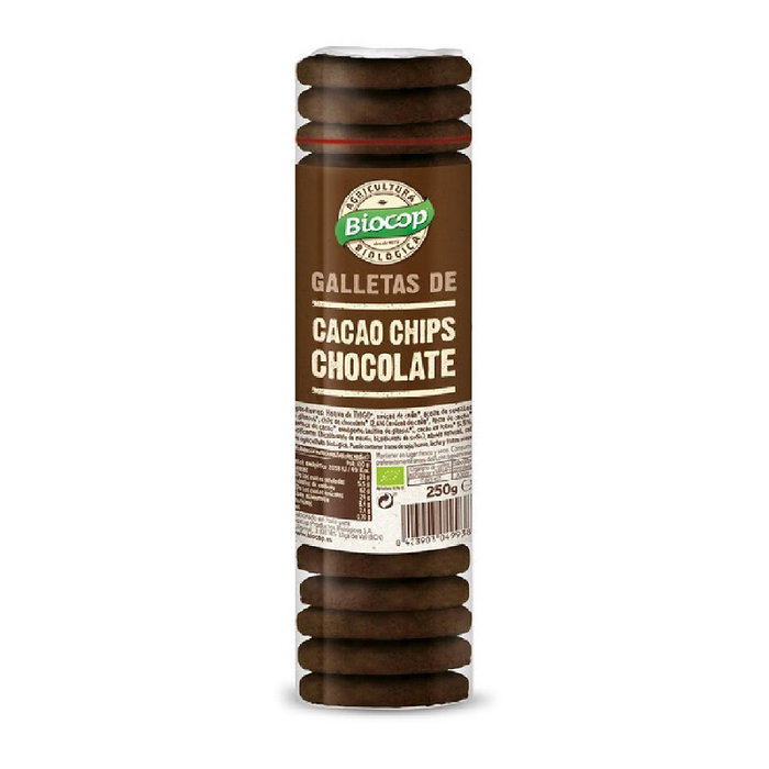 BIOCOP Galletas de Cacao con Chips de Chocolate BIO 250g