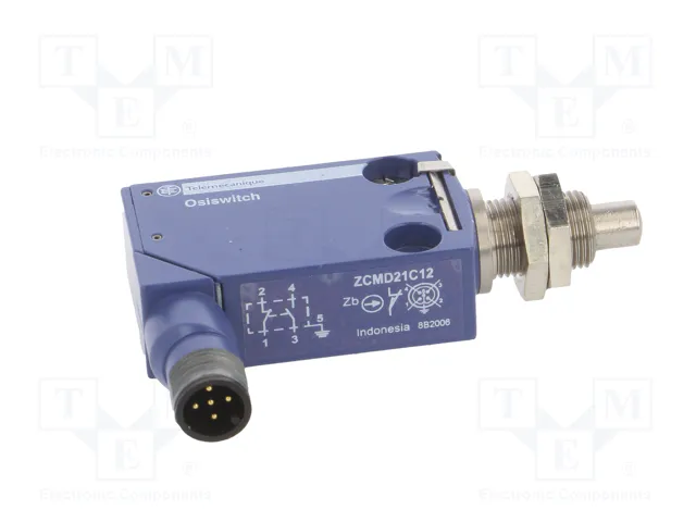 TELEMECANIQUE SENSORS Interruptor de fin de carrera XCMD21F0C12 con espárrago Ø7mm