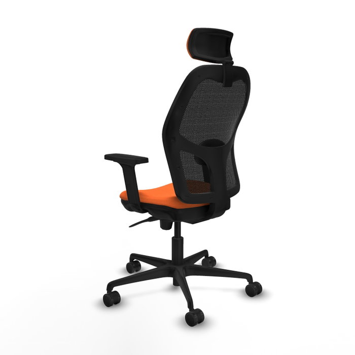 PIQUERAS Y CRESPO Silla de oficina Jorquera Naranja y Negro