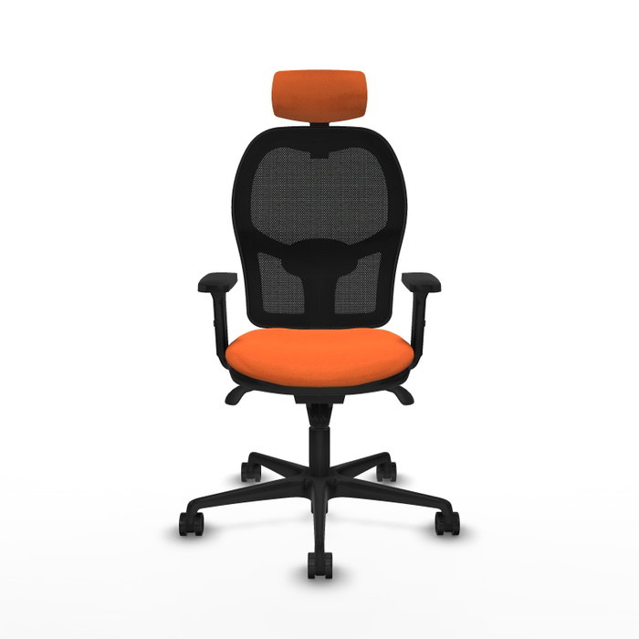PIQUERAS Y CRESPO Silla de oficina Jorquera Naranja y Negro