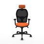 PIQUERAS Y CRESPO Silla de oficina Jorquera Naranja y Negro