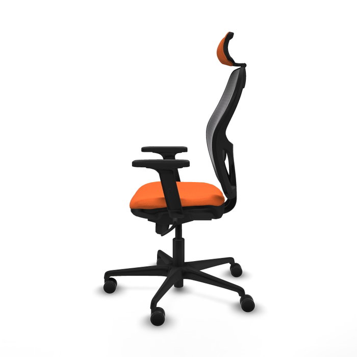 PIQUERAS Y CRESPO Silla de oficina Jorquera Naranja y Negro