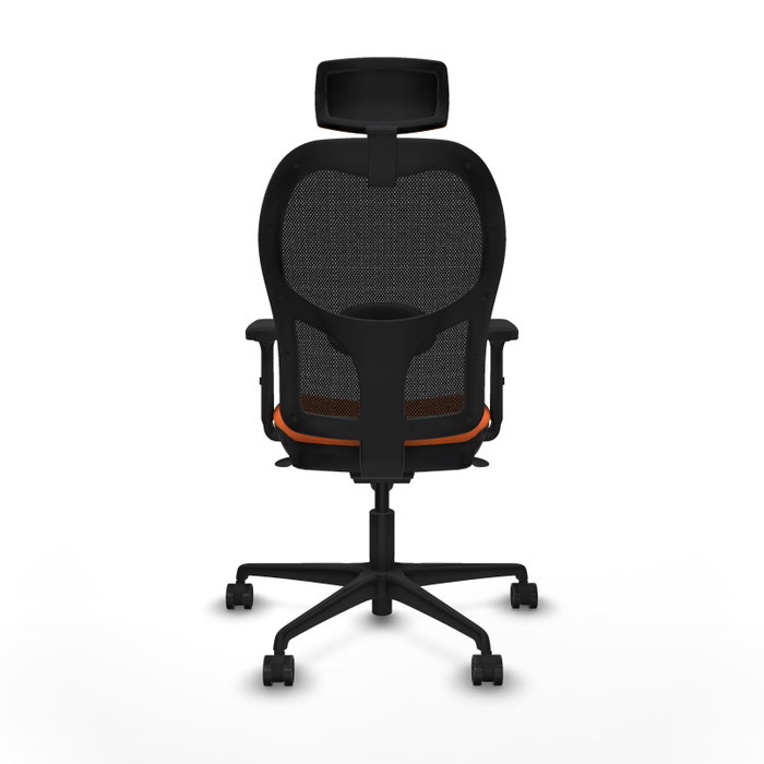 PIQUERAS Y CRESPO Silla de oficina Jorquera Naranja y Negro