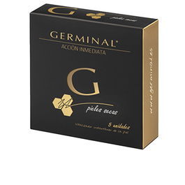 Germinal ACCIÓN INMEDIATA Pieles Secas Ampollas 5 x 1,5 ml Tratamiento Facial Hidratante Reafirmante Efecto Flash