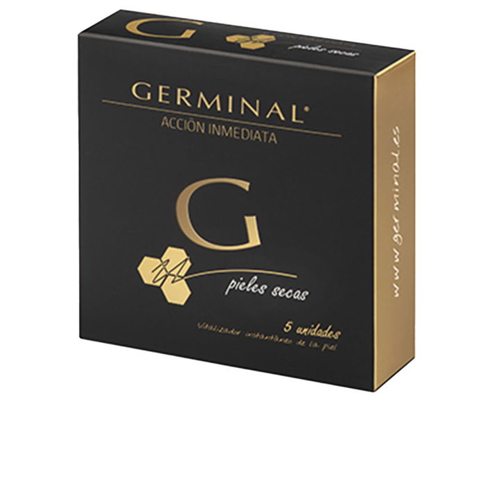 Germinal ACCIÓN INMEDIATA Pieles Secas Ampollas 5 x 1,5 ml Tratamiento Facial Hidratante Reafirmante Efecto Flash Germinal ACCIÓN INMEDIATA Pieles Secas Ampollas 5 x 1,5 ml Tratamiento Facial Hidratante Reafirmante Efecto Flash