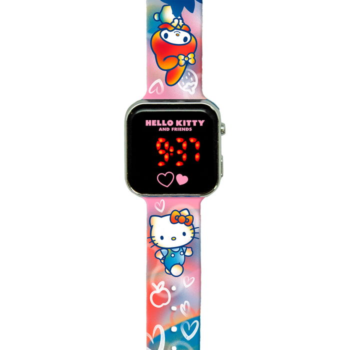 Kids Licensing Reloj Hello Kitty Digital LED HK50151 para Niños +5 Años Cierre Hebilla Ajustable