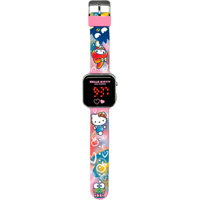 Kids Licensing Reloj Hello Kitty Digital LED HK50151 para Niños +5 Años Cierre Hebilla Ajustable