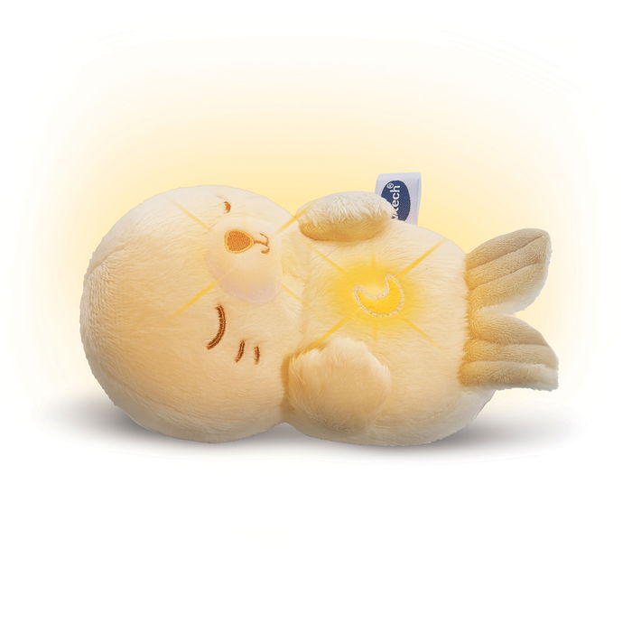 V-Tech Pequefoca Dormilona Luz de Noche 80-592822, Peluche Luminoso con Melodías para Dormir