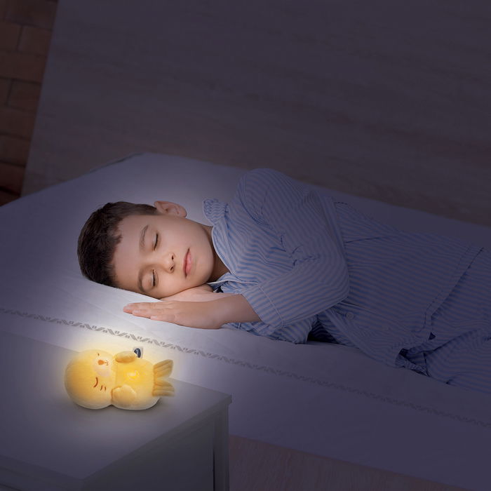 V-Tech Pequefoca Dormilona Luz de Noche 80-592822, Peluche Luminoso con Melodías para Dormir