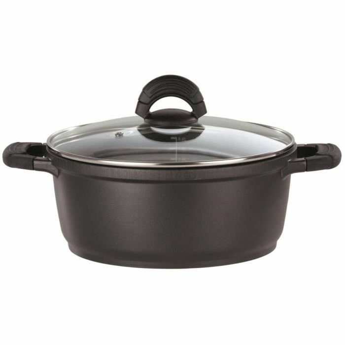 GSW Cacerola alta SILCOGUSS 28 cm 7 L Negra