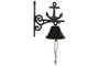 DKD Home Decor Campana Mediterraneo Marron Negro Hierro Colado 10 x 17 x 16 cm