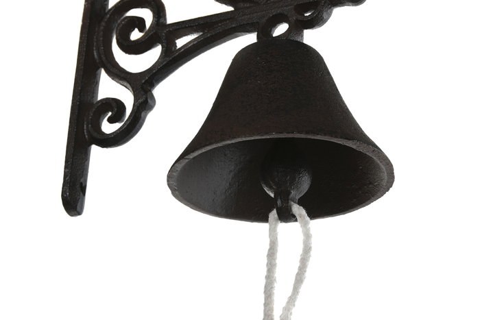 DKD Home Decor Campana Mediterraneo Marron Negro Hierro Colado 10 x 17 x 16 cm