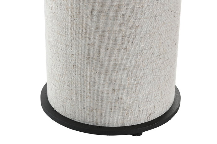 DKD Home Decor Lámpara Sobremesa Crudo Algodón y Metal 23 x 60 x 40 cm