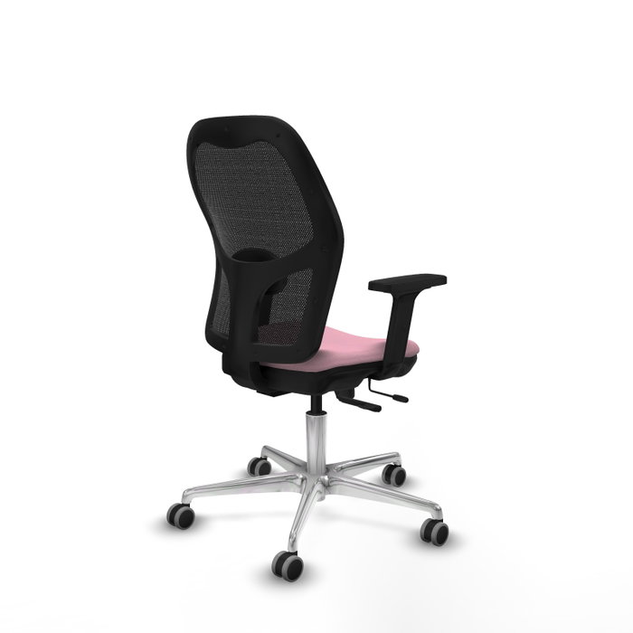 PIQUERAS Y CRESPO Silla de oficina Jorquera Rosa y Negro