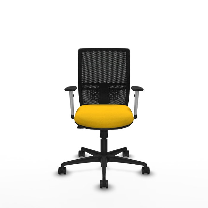 PIQUERAS Y CRESPO Silla de oficina Yunquera con mecanismo Sincro/Traslack, Amarillo y Negro PIQUERAS Y CRESPO Silla de oficina Yunquera con mecanismo Sincro/Traslack, Amarillo y Negro