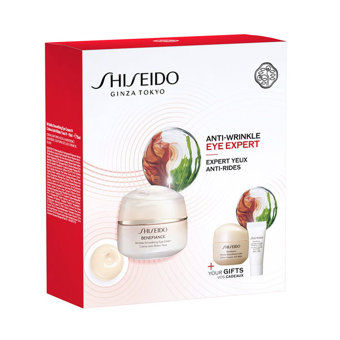 Shiseido Benefiance Wrinkle Smoothing Contorno de Ojos Estuche 3 piezas