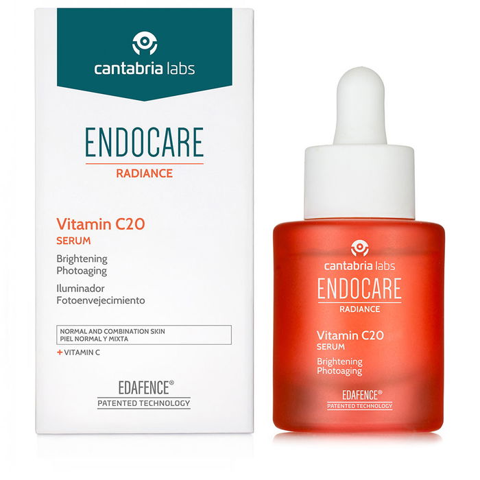 Endocare Sérum Radiance C 20% Vitamina C Antioxidante 30 ml - Tratamiento Anti-Edad para Piel Firme e Iluminada